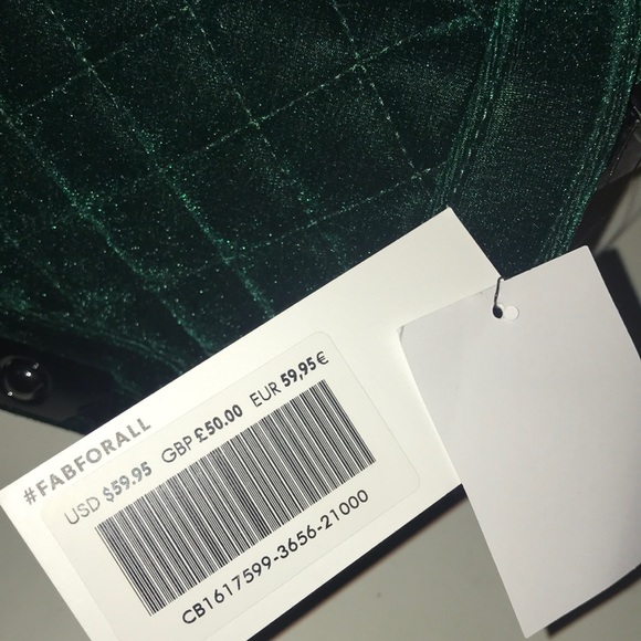 Green Velvet Crossbody Bag - Picture 8 of 8